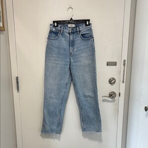 Abercrombie 90’s straight ultra high rise curve love jeans